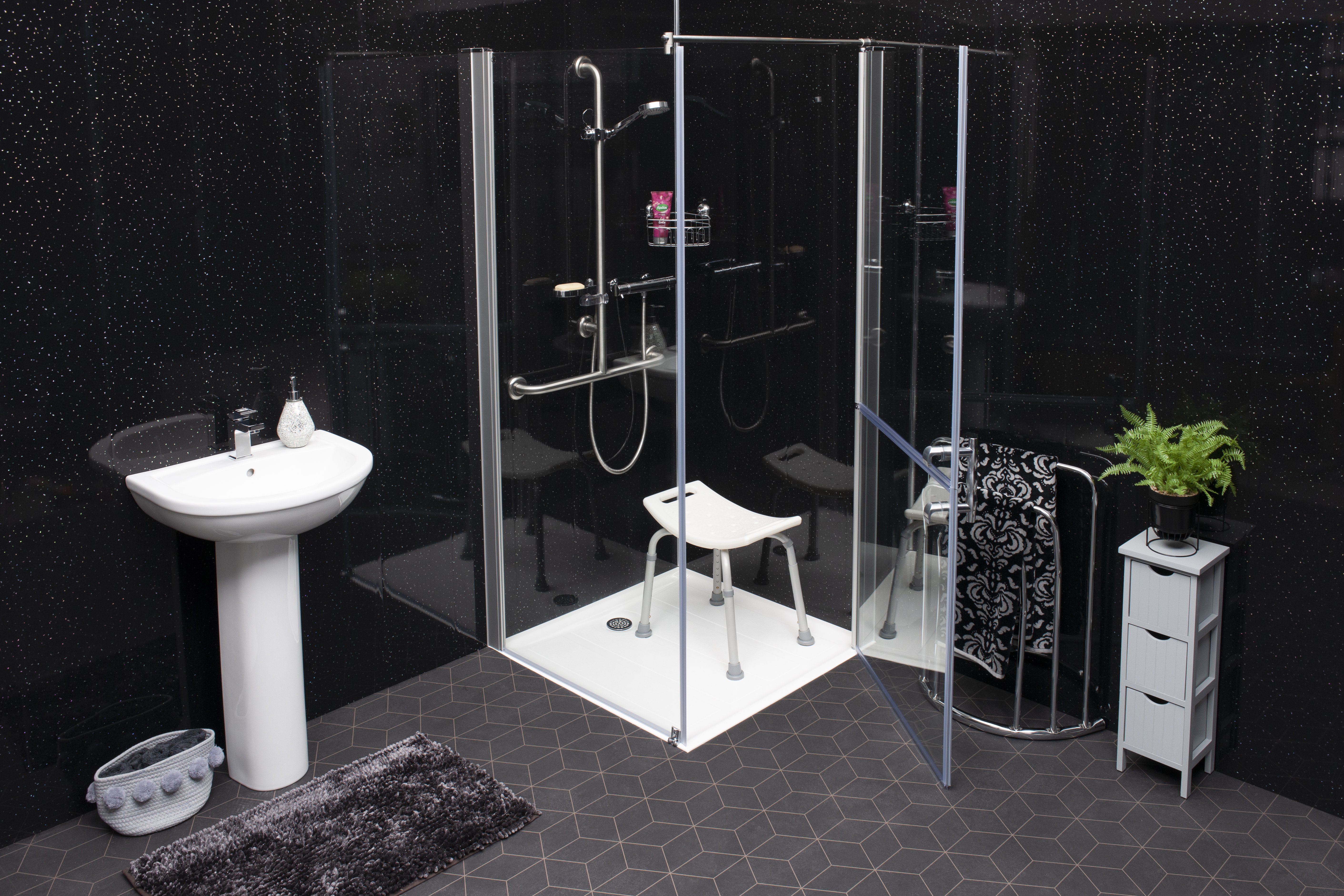 ELEGANCE FIXED PANEL & SPLIT LEVEL DOORS <1200MM (SUITS LHT)