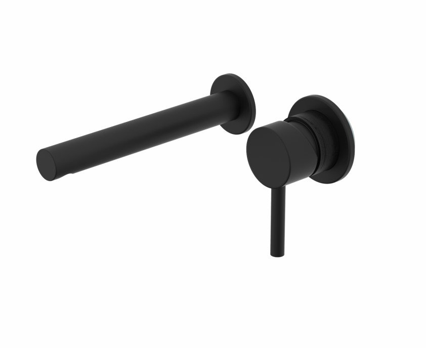 Anthem Wall Mounted Basin Mixer Black