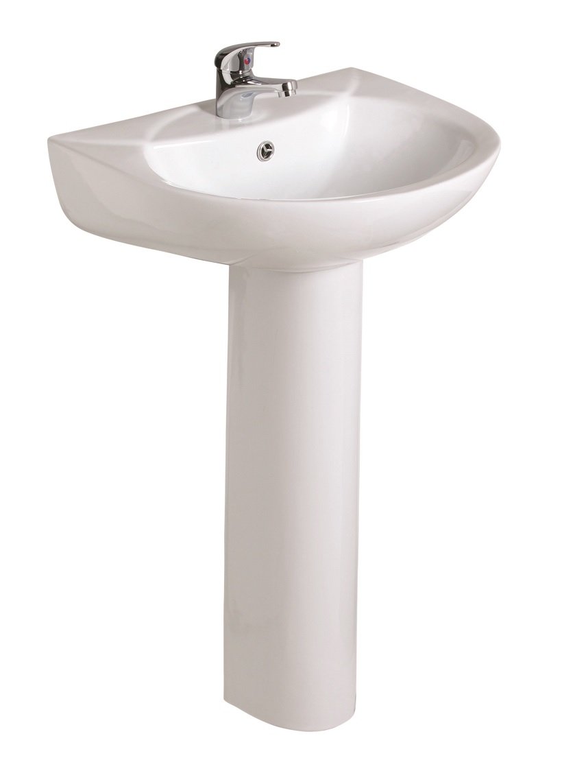 STRATA 55cm Basin & Full Pedestal 1TH
