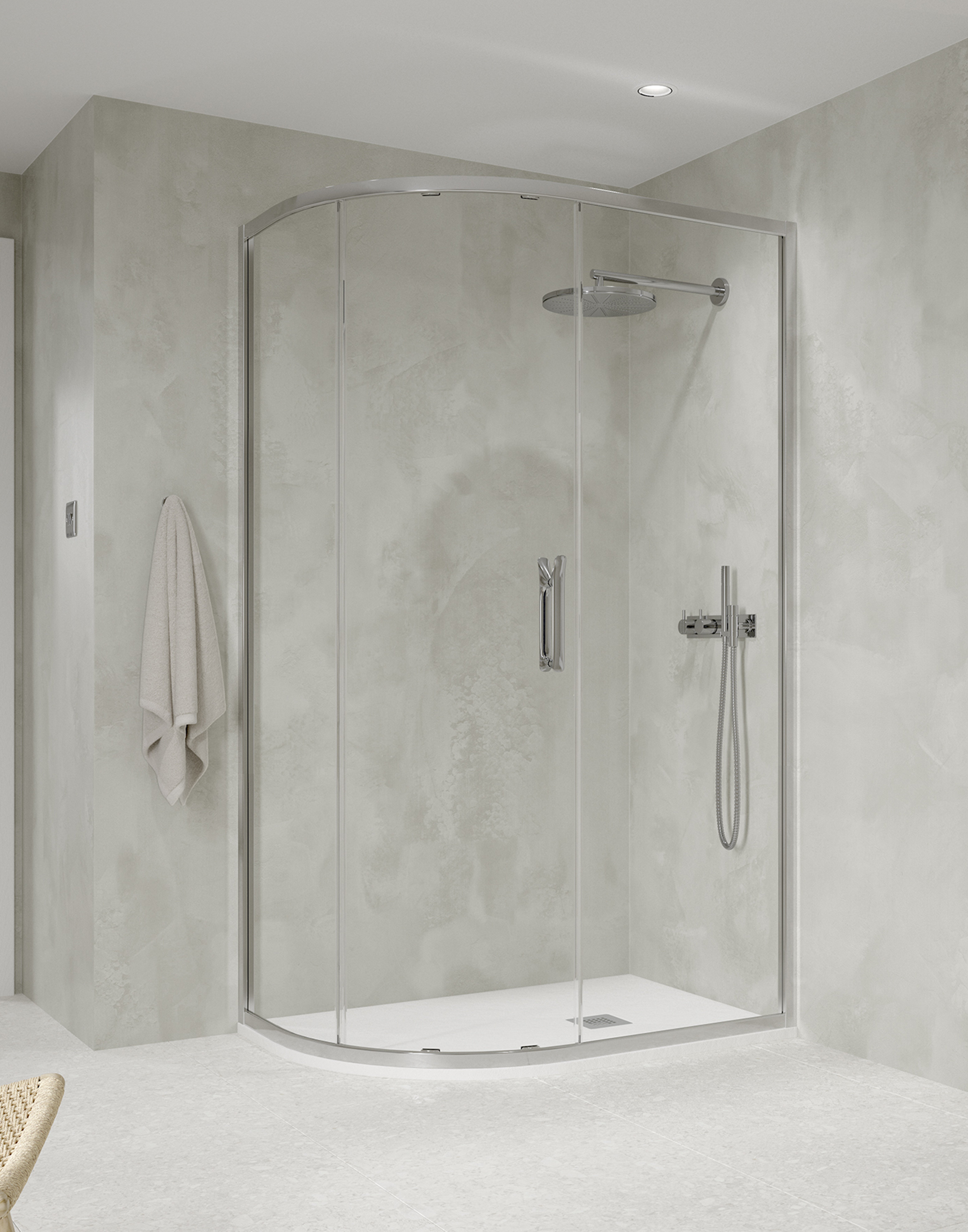 FLAIR ETO 1 DOOR QUADRANT 1200 X 800MM- LONG SIDE OPENING
