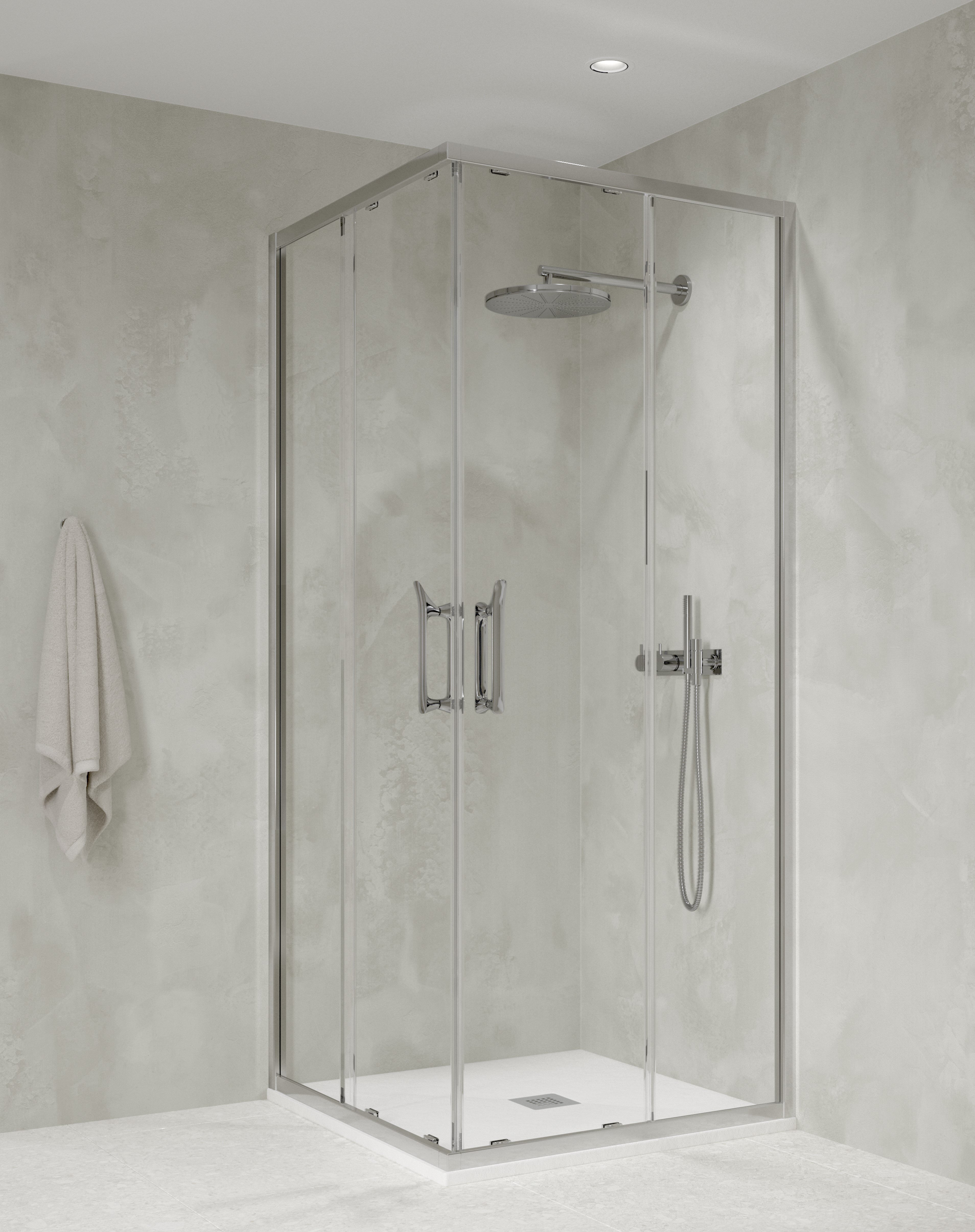 FLAIR ETO CORNER ENTRY 900MM CHROME