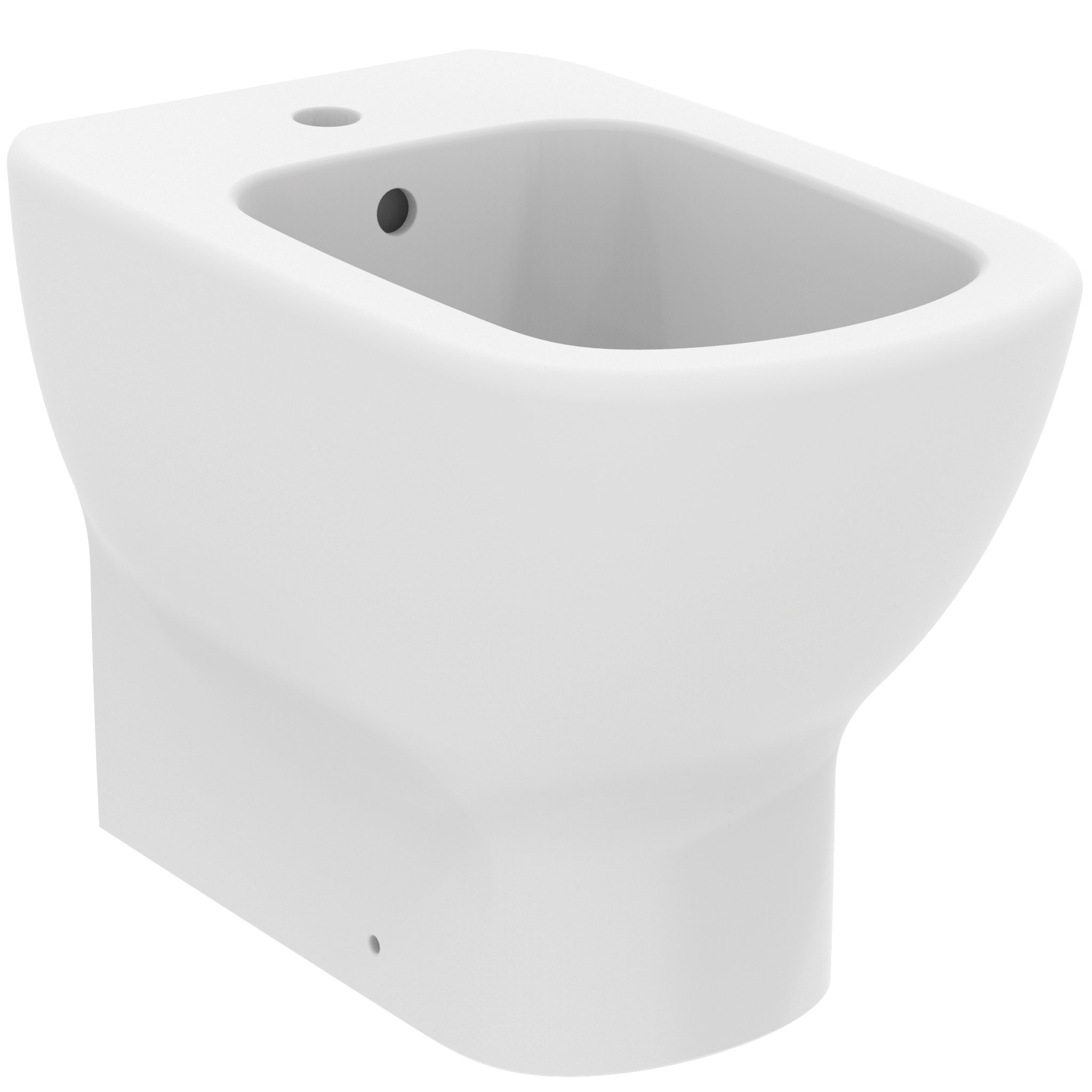 Ideal Standard Tesi back-to-wall bidet with 1 taphole
