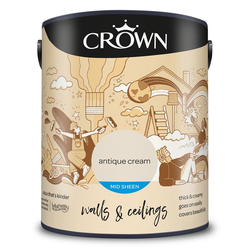 CROWN CR MID SHEEN ANTQ CREAM 5L