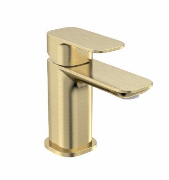 HAZE BASIN MIXER BRUSHED BRASS