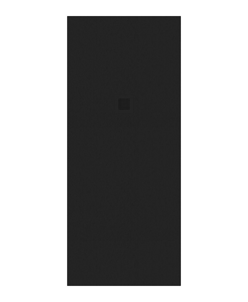 SLATE 1900 x 800 Shower Tray Black - with FREE shower waste