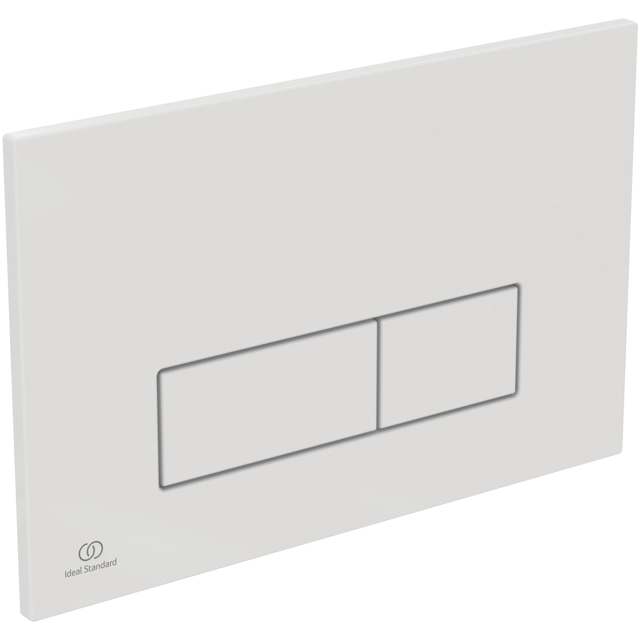 OLEAS M2 FLUSH PLATE DUAL WHITE IS