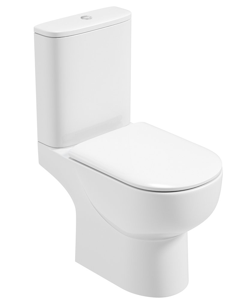 VERONA CLOSE COUPLED RIMLESS WC-SOFT CLOSE SEAT