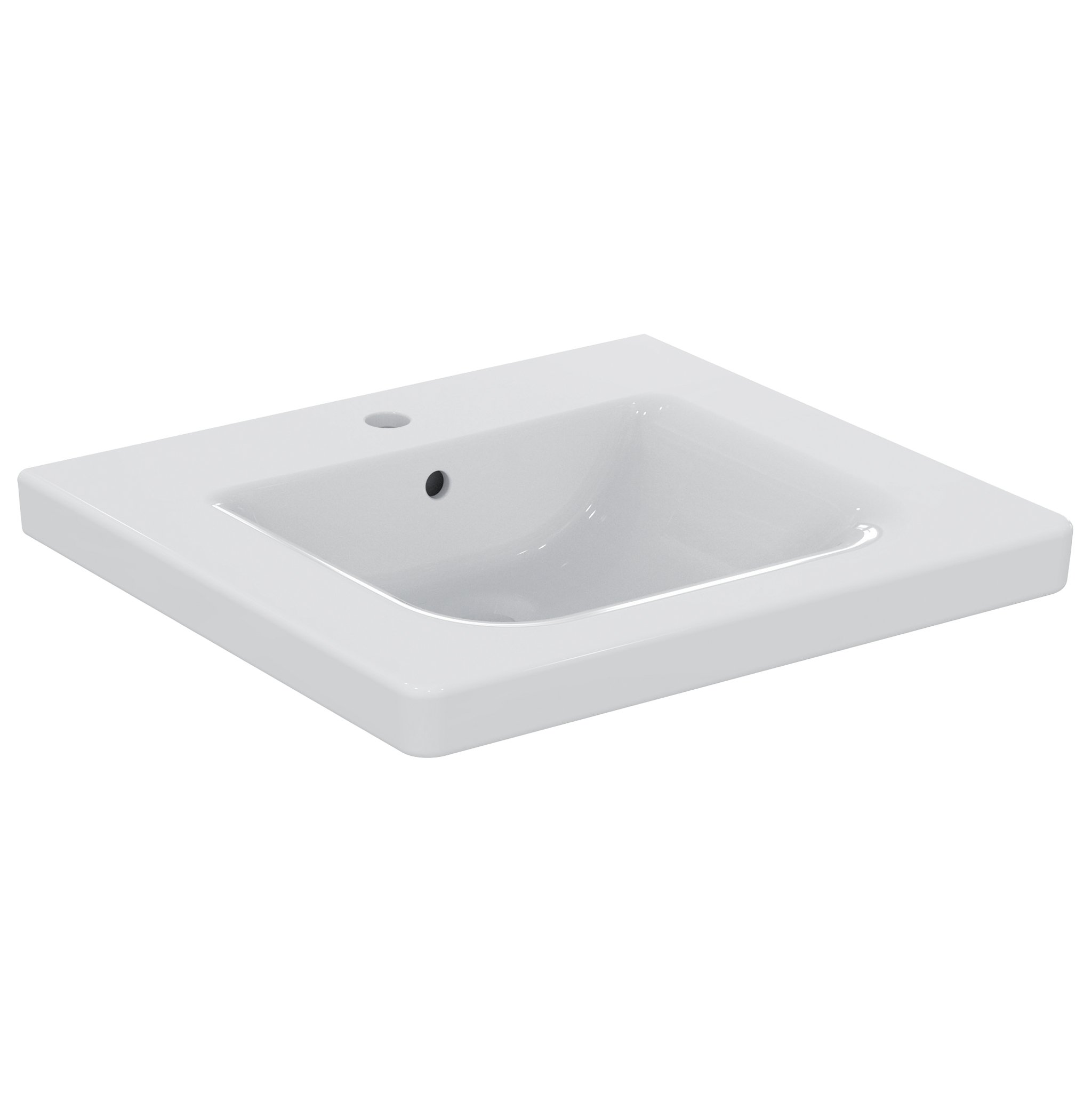 CONCEPT F BASIN 60X55 WHITE ACSBL 1TH