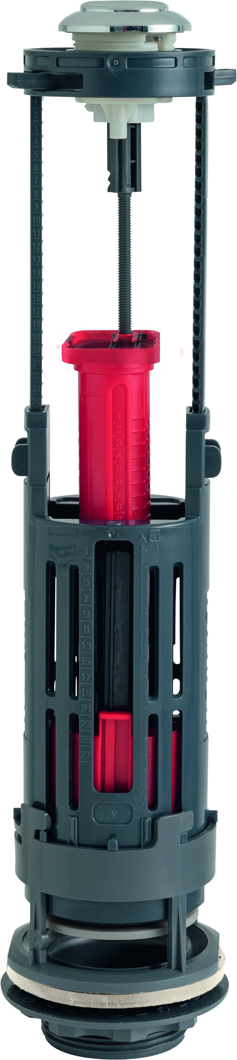 WIRQUIN ONE UNIVERSAL PUSH BUTTON DUAL FLUSH VALVE