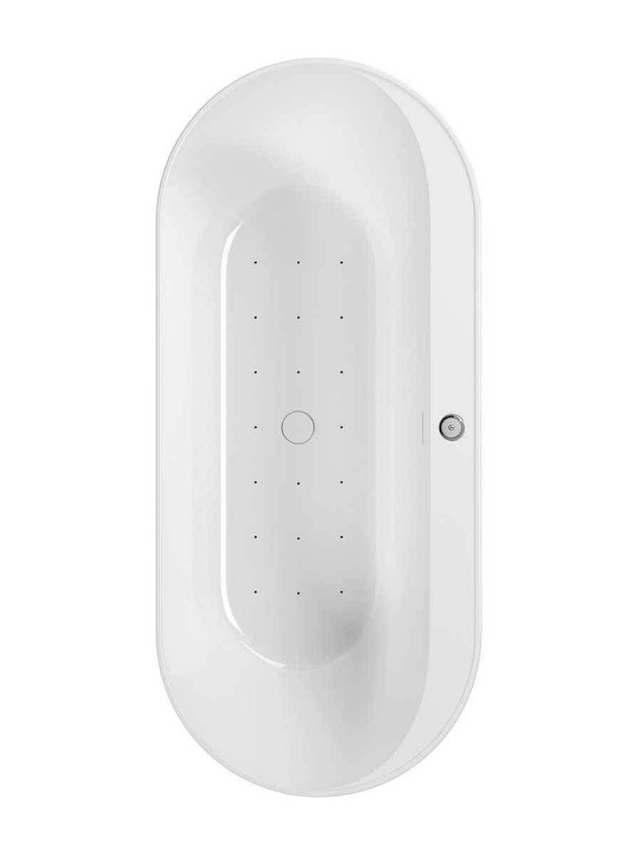 SAMOA 1700x750mm Freestanding Air Jet System Whirlpool Bath White