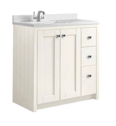 Lansdown 800 Underslung - Linen White