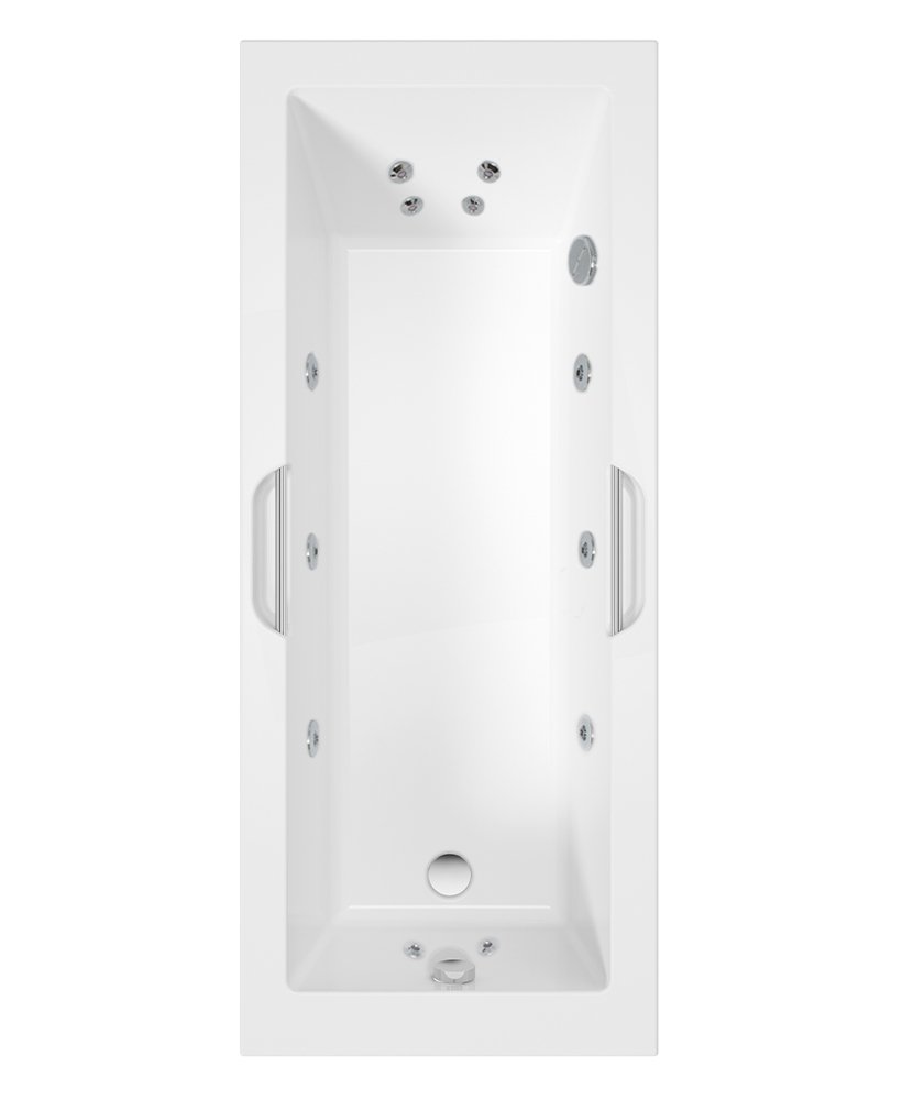 CADENZA 1700X700MM SINGLE ENDED 12 WHITE JET BATH