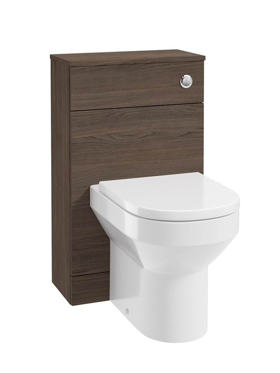 CORTA Back To Wall WC Unit Sable Ash-Chrome Button