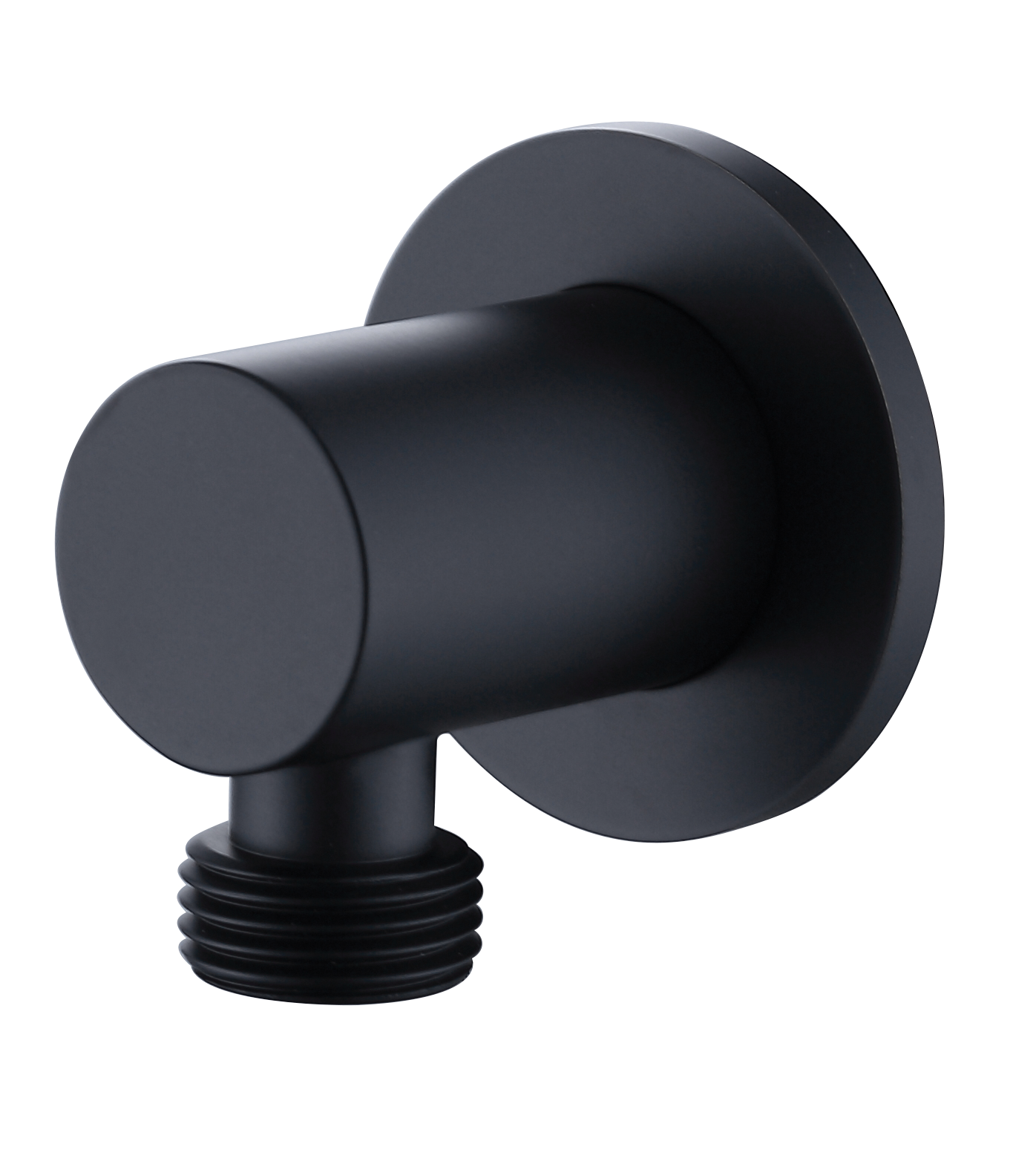 NOW ROUND WALL ELBOW MATT BLACK