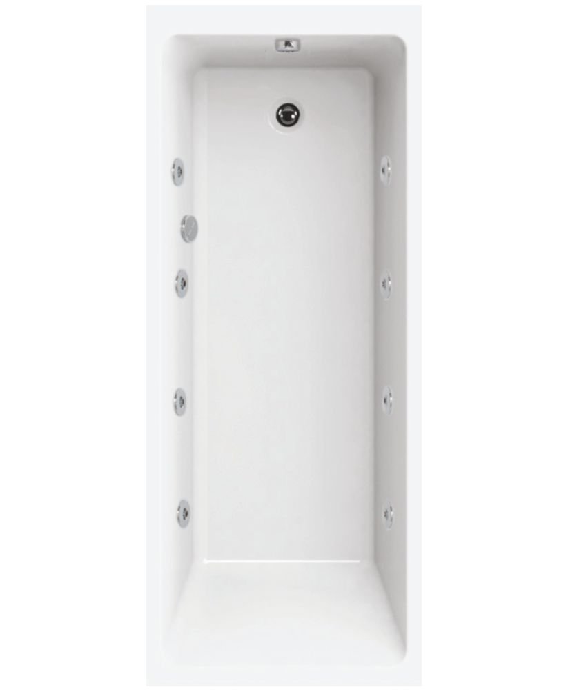 OSCAR Single Ended 1700x700 8 Jet Whirlpool Bath