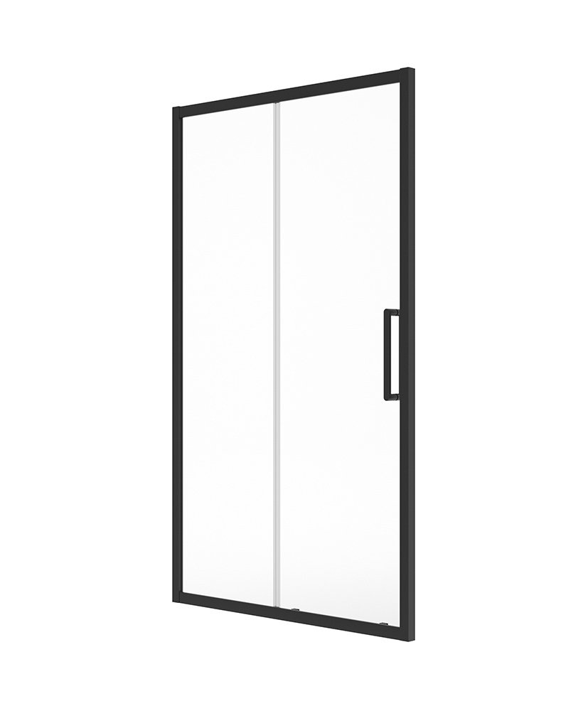 ASPECT 8MM FRAMED SLIDING DOOR 1200X2000 MATT BLACK