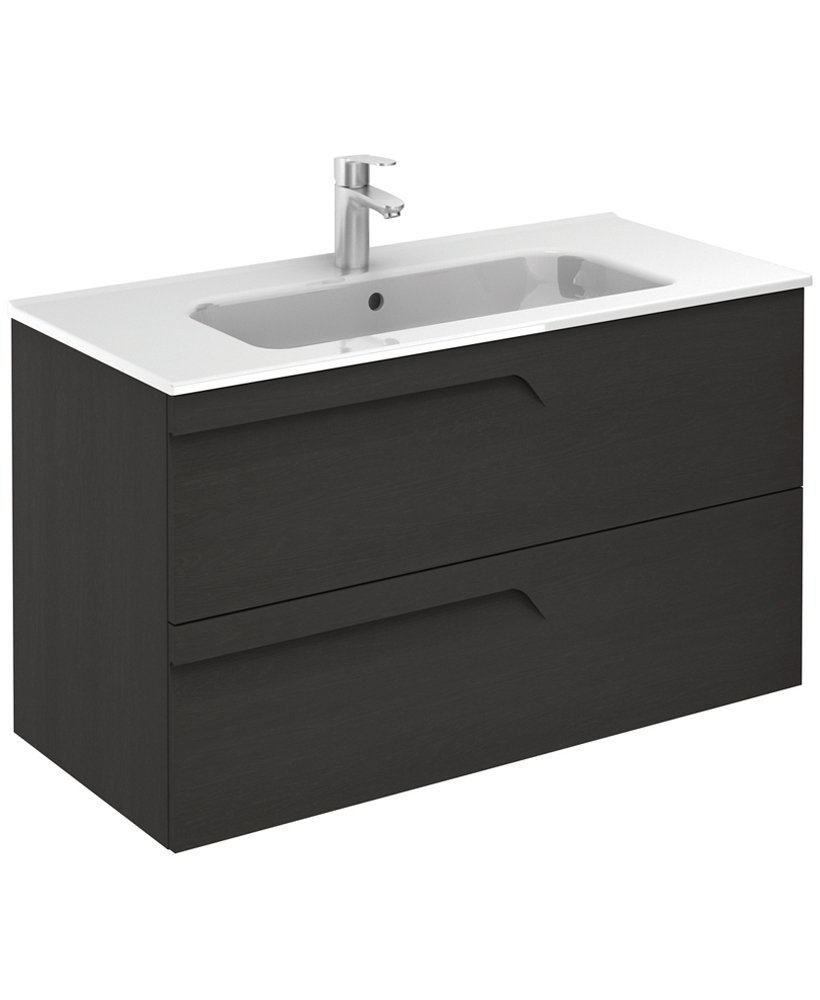 BRAVA NATURE GREY 100 VANITY UNIT & SLIM BASIN