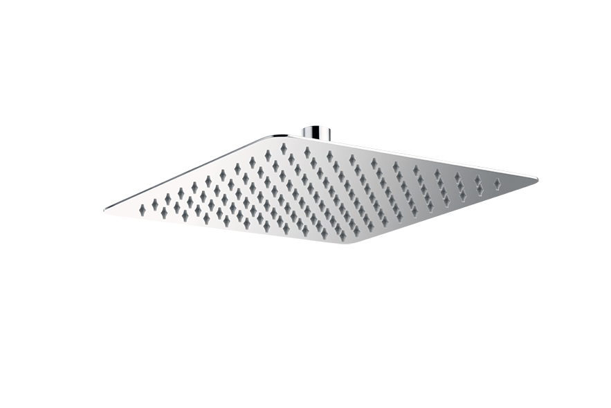 NOW SQUARE RUB CLEAN SHOWERHEAD 250mm CHROME