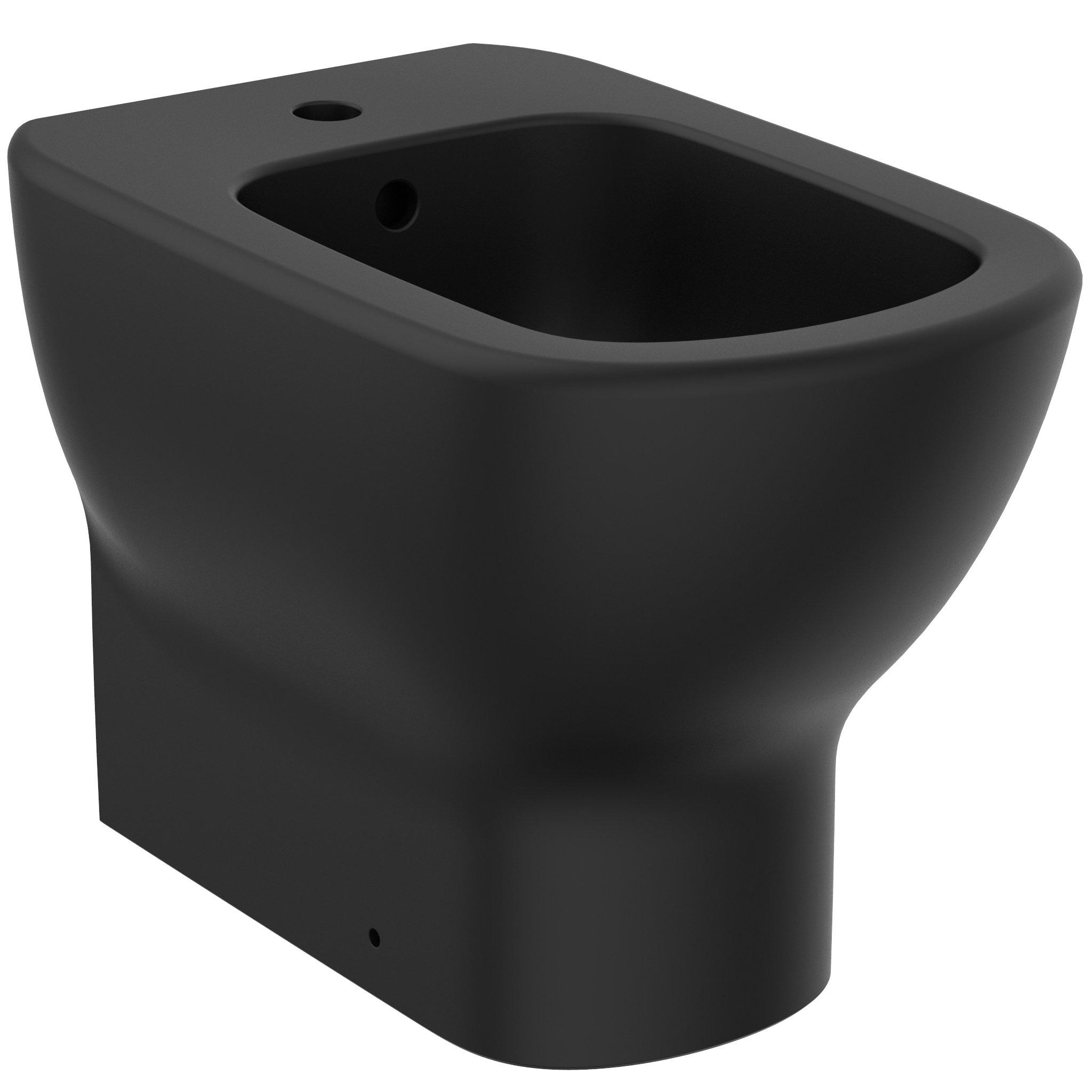 Ideal Standard Tesi back-to-wall bidet with 1 taphole - silk black