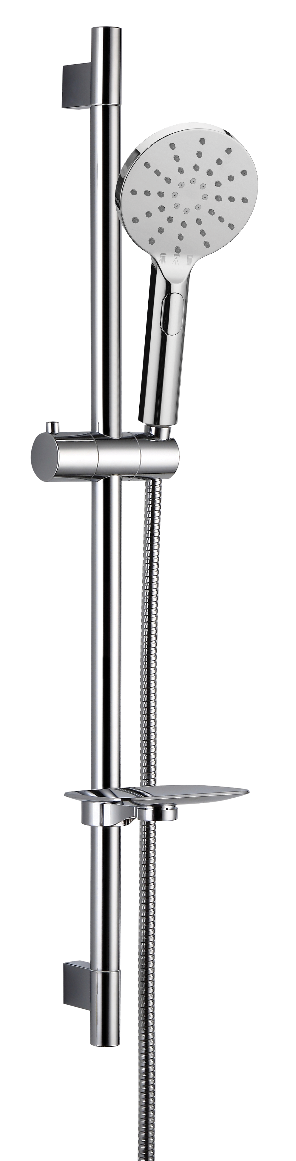 NOW ROUND SHOWER SLIDER RAIL KIT CHROME