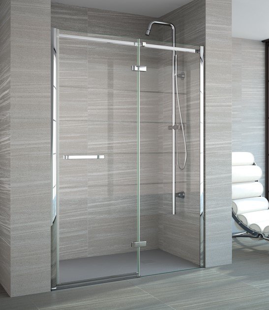 MERLYN 8 SERIES FRAMELESS HINGE & INLINE 1700MM