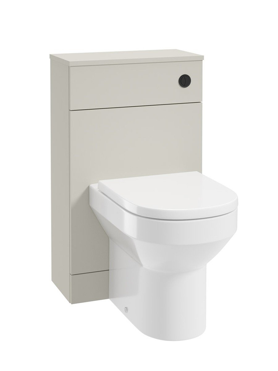 CORTA Back To Wall WC Unit Whispering Willow-Black Button