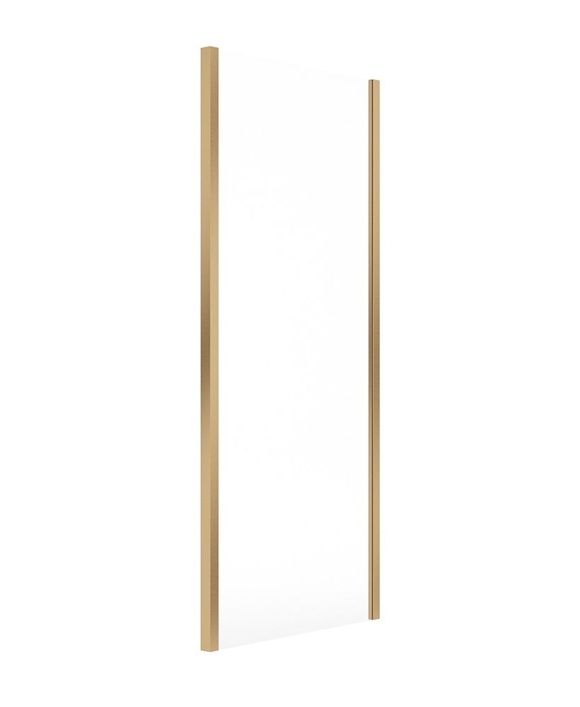 ASPECT 8MM FRAMED SIDE PANEL 800MM BRUSHED GOLD