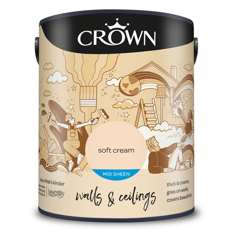 CROWN CR MID SHEEN SOFT CREAM 5L