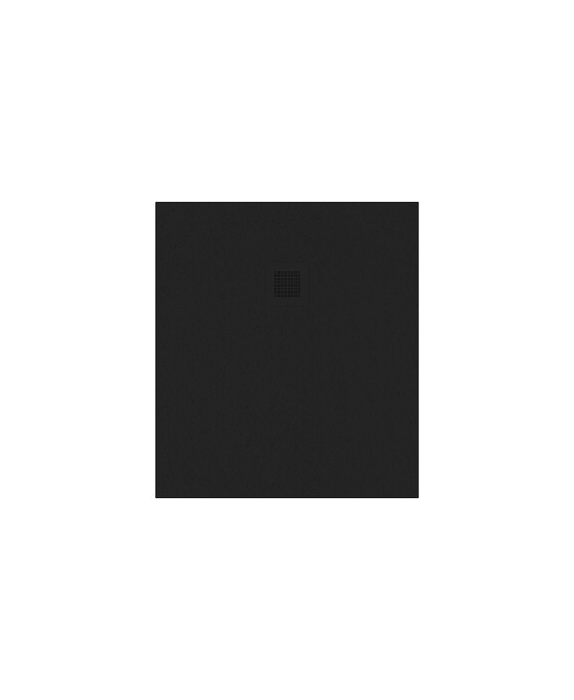 SLATE 900 x 800 Shower Tray Black - with FREE shower waste