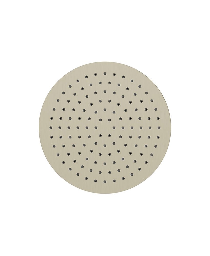 SYNC Round Thin Stainless Steel Shower Head 250mm Brushed Nickel
