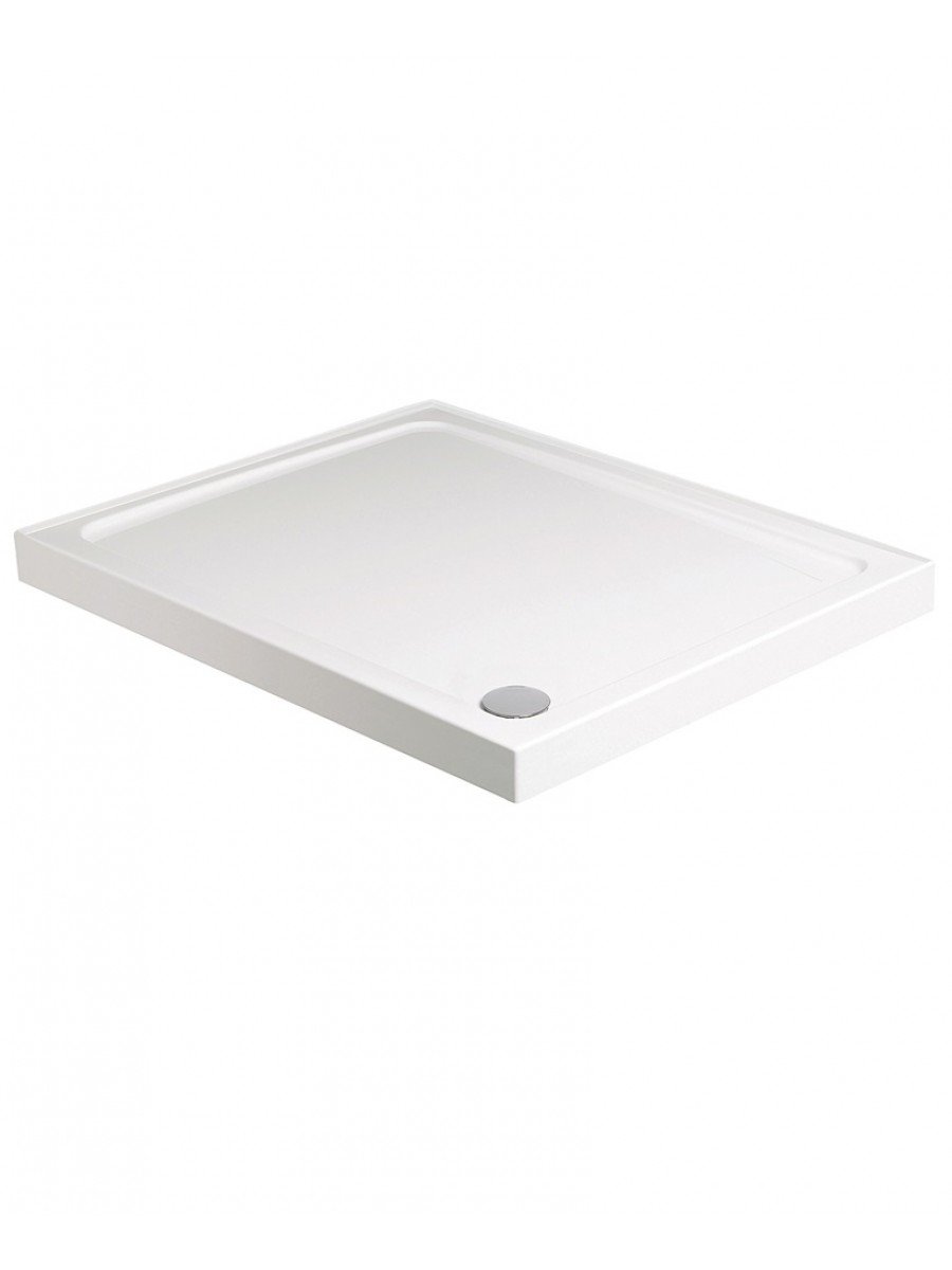 KRISTAL LOW PROFILE 1400x800 Rectangle 4 Up Stand Shower Tray with FREE shower waste