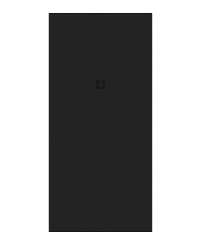 SLATE 1900 x 900 Shower Tray Black - with FREE shower waste