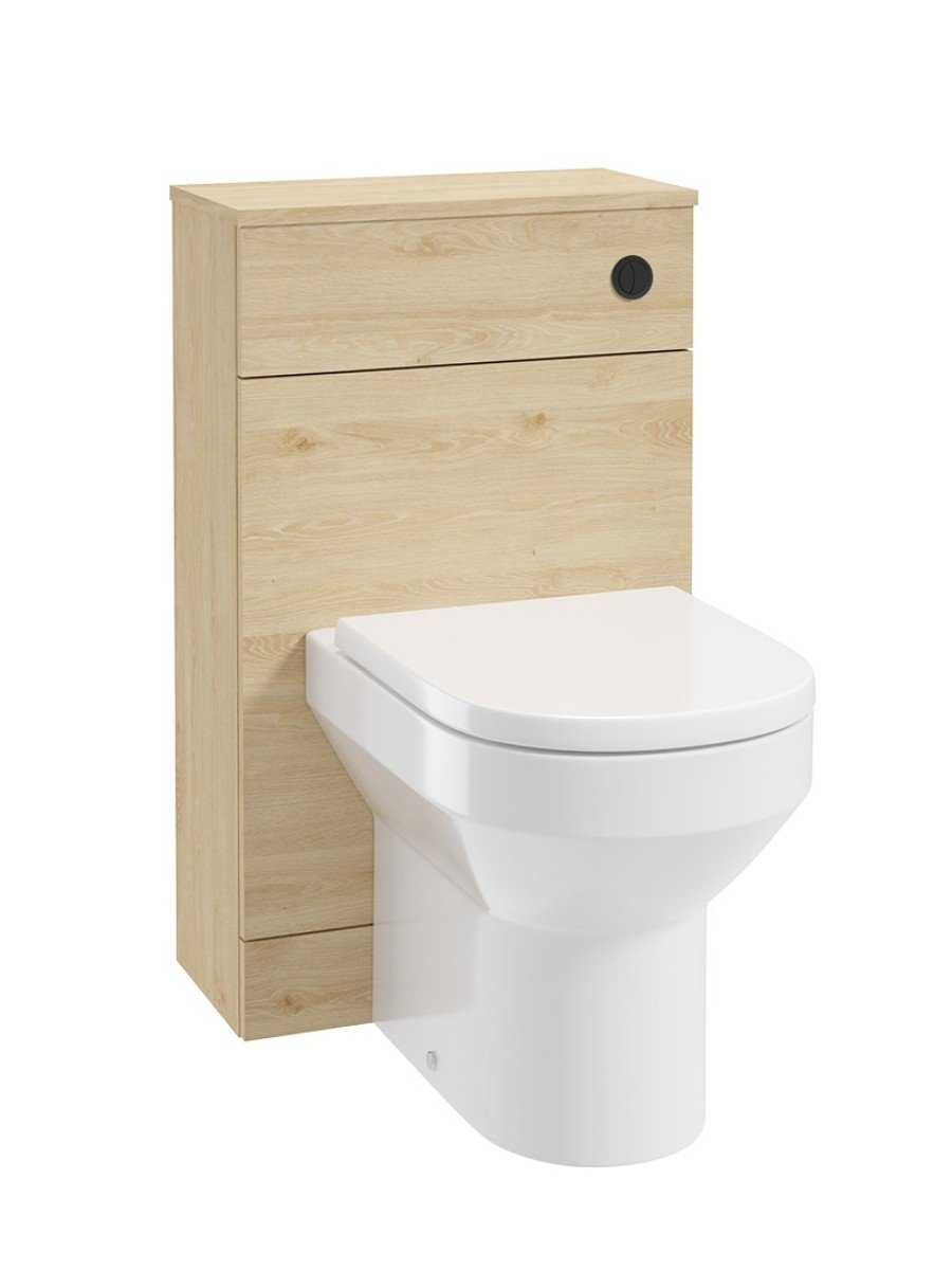 CORTA Back To Wall WC Unit Honey Oak-Black But