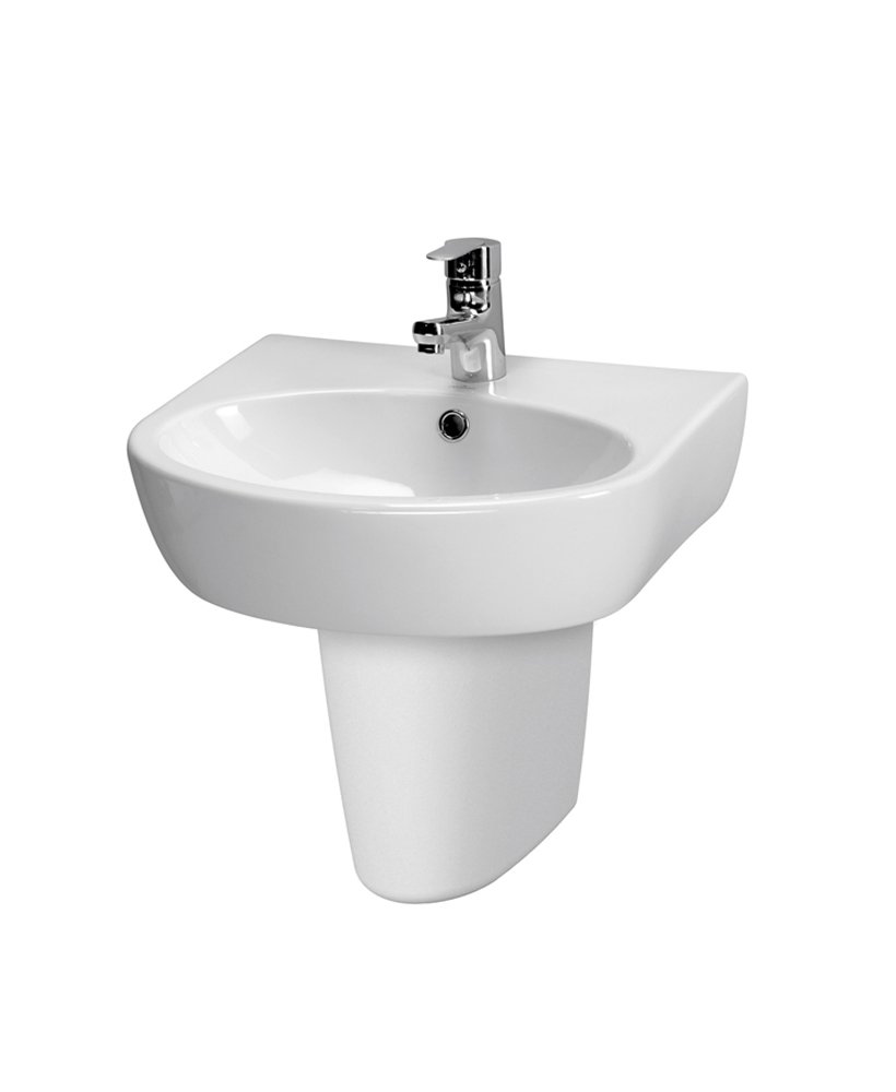 PARVA 55CM BASIN & SEMI PEDESTAL