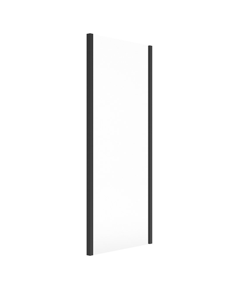 ASPECT 8MM FRAMED SIDE PANEL 900X2000 MATT BLACK