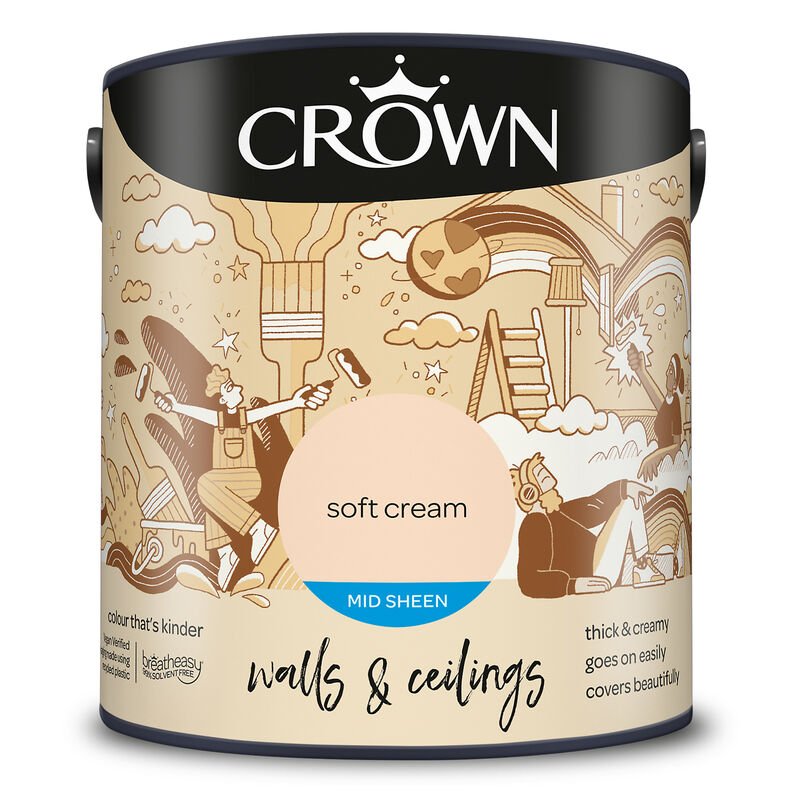 CROWN CR MID SHEEN SOFT CREAM 2.5L