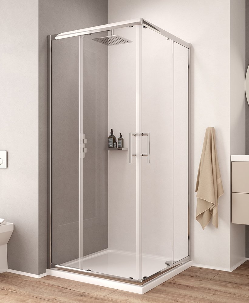 K2 800 Corner Entry Shower Enclosure - Adjustment 755 -780mm