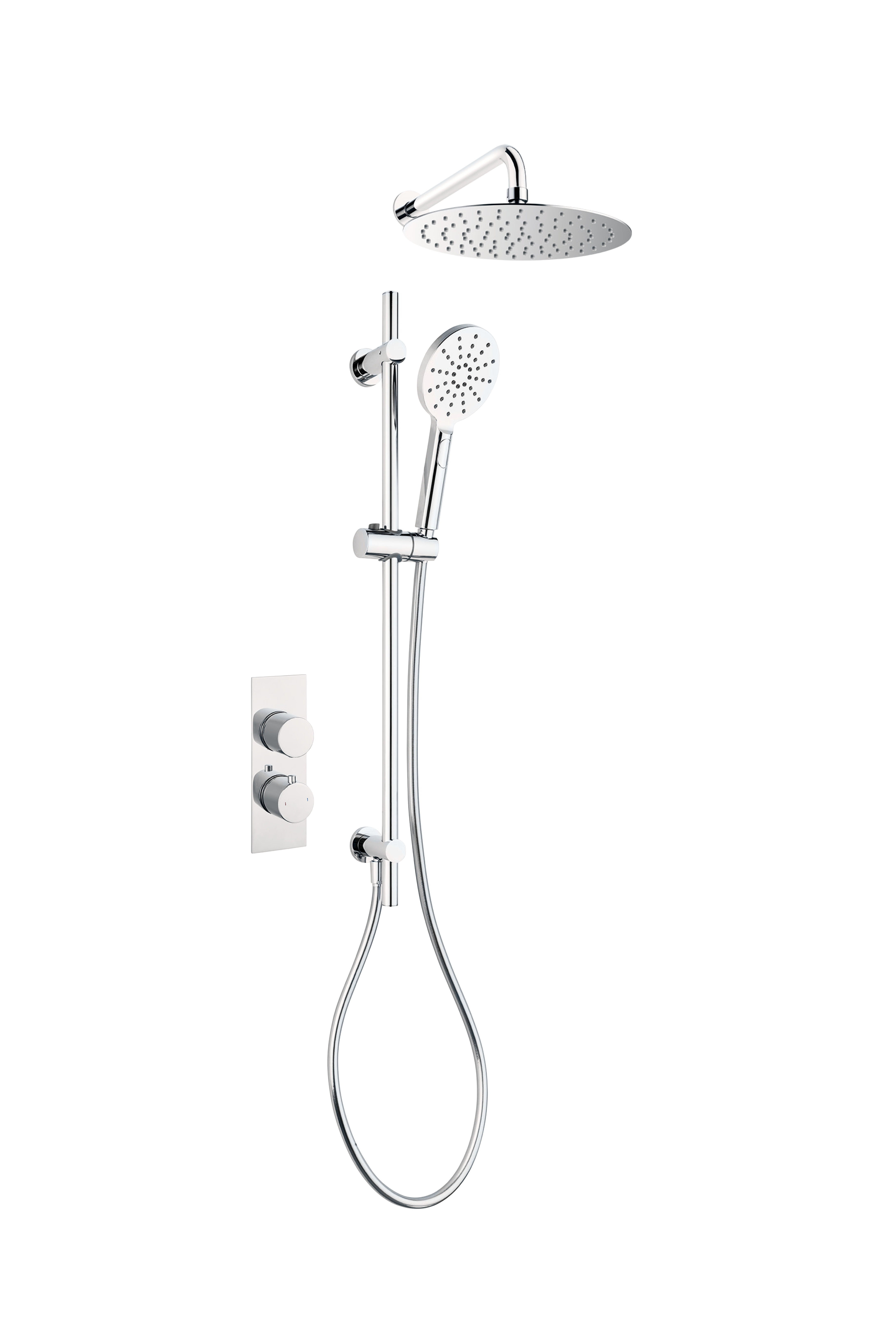 NOW SAVINI TWO OUTLET CONCEALED THERMOSTATIC SHOWER VALVE, FIXED