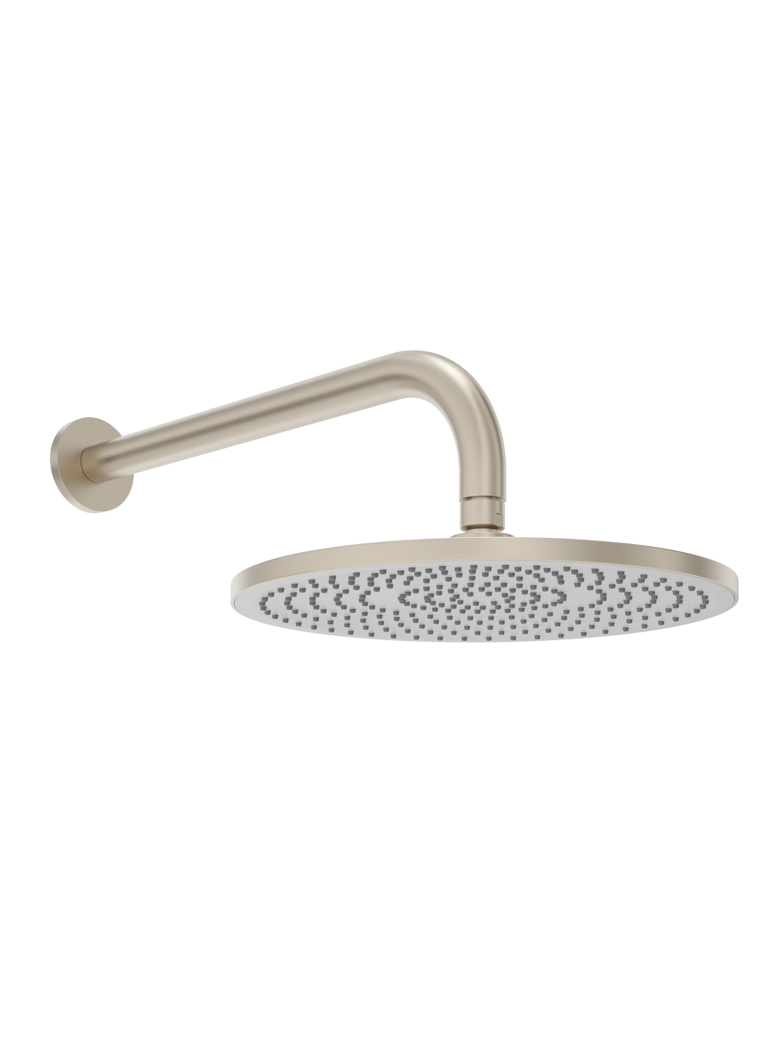 SYNC Round Wall Shower Arm 345mm Brushed Gold