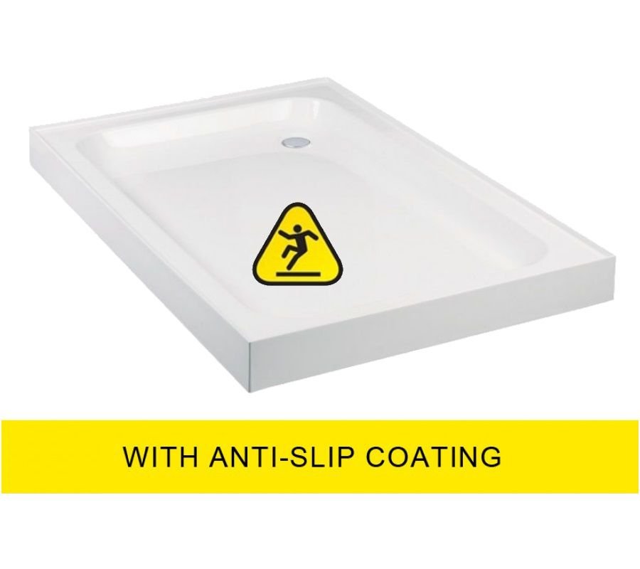 JT ULTRACAST 1200x700 Rectangle Upstand Shower Tray - Anti Slip