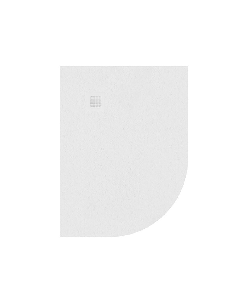 SLATE 1200x900 Offset Quadrant Shower Tray LH White - Anti Slip