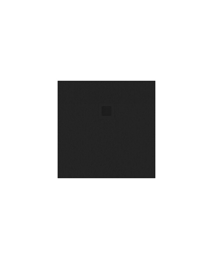 SLATE 800 x 800 Shower Tray Black - with FREE shower waste