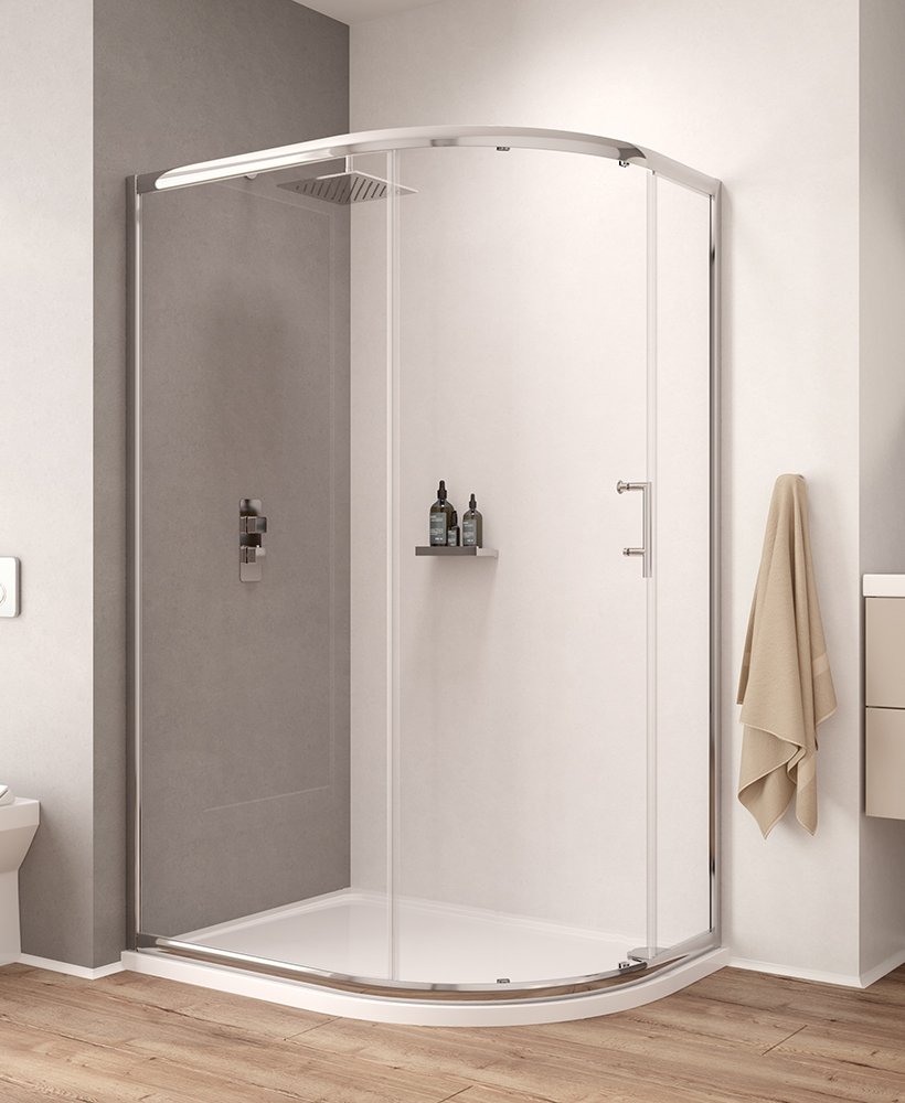 K2 1200x800mm Single Door Offset Quadrant Door