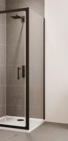 VERVE FRAMELESS SIDE PANEL 700MM MATT BLACK