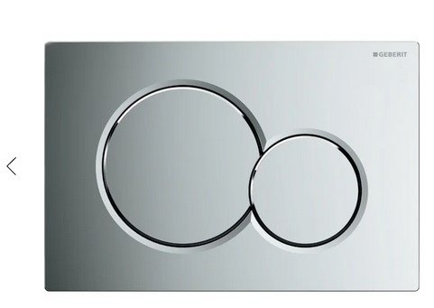 GEBERIT SIGMA01 FLUSH PLATE FOR DUAL FLUSH: GLOSS CHROME-PLATED
