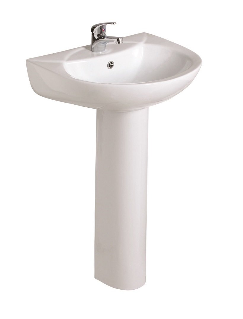 STRATA 50cm Basin & Full Pedestal 1TH