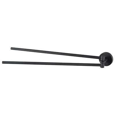 KOSMOS TOWEL RAIL DOUBLE SWING 46CM MATT BLACK (HACEKA KOSMOS)