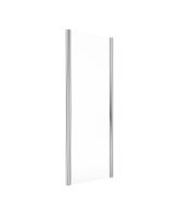 FLAIR BABY ILI SIDE PANEL 900MM SILVER WITH CLEAR GLASS 1800MM HIGH