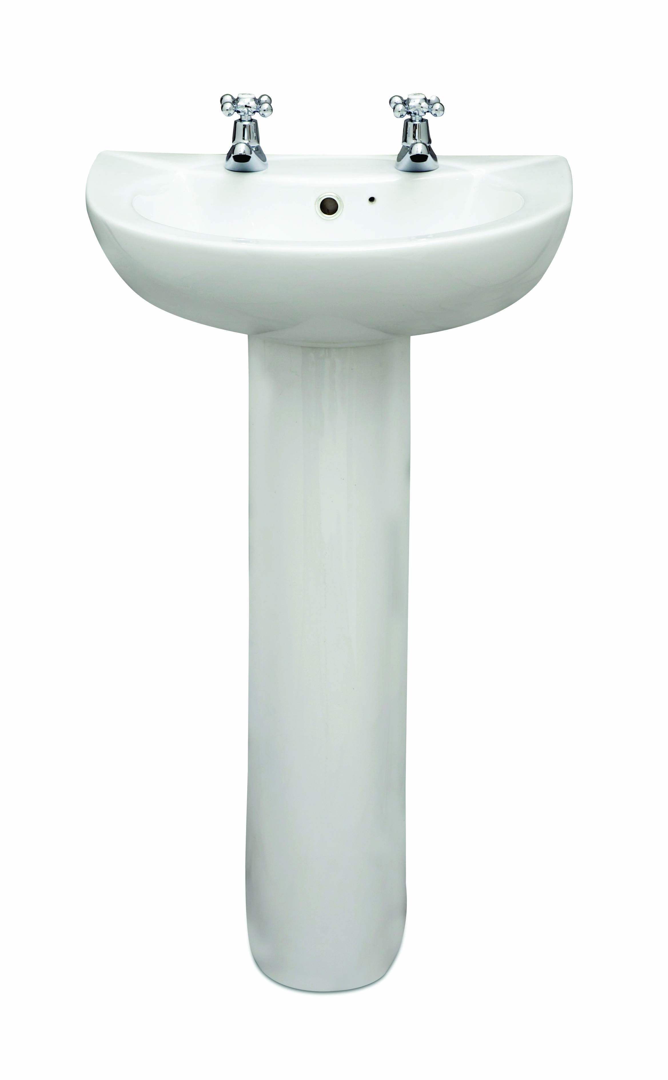 STRATA 50cm Basin & Full Pedestal 2TH