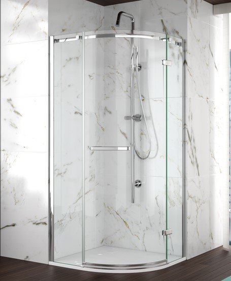 MERLYN 8 SERIES FRAMELESS 1 DOOR QUADRANT 900